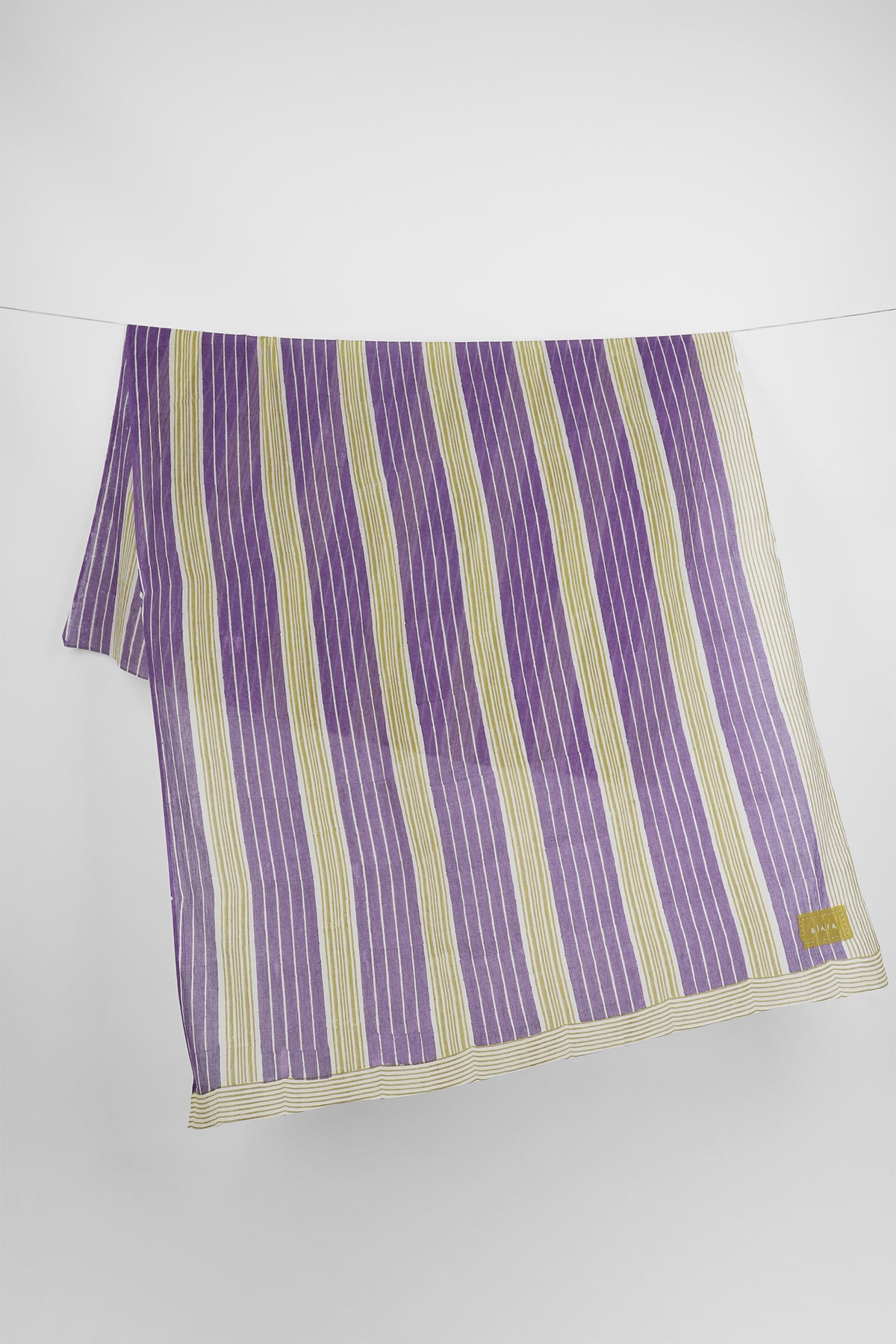 Fareena - Dual color big and small stripes sarong