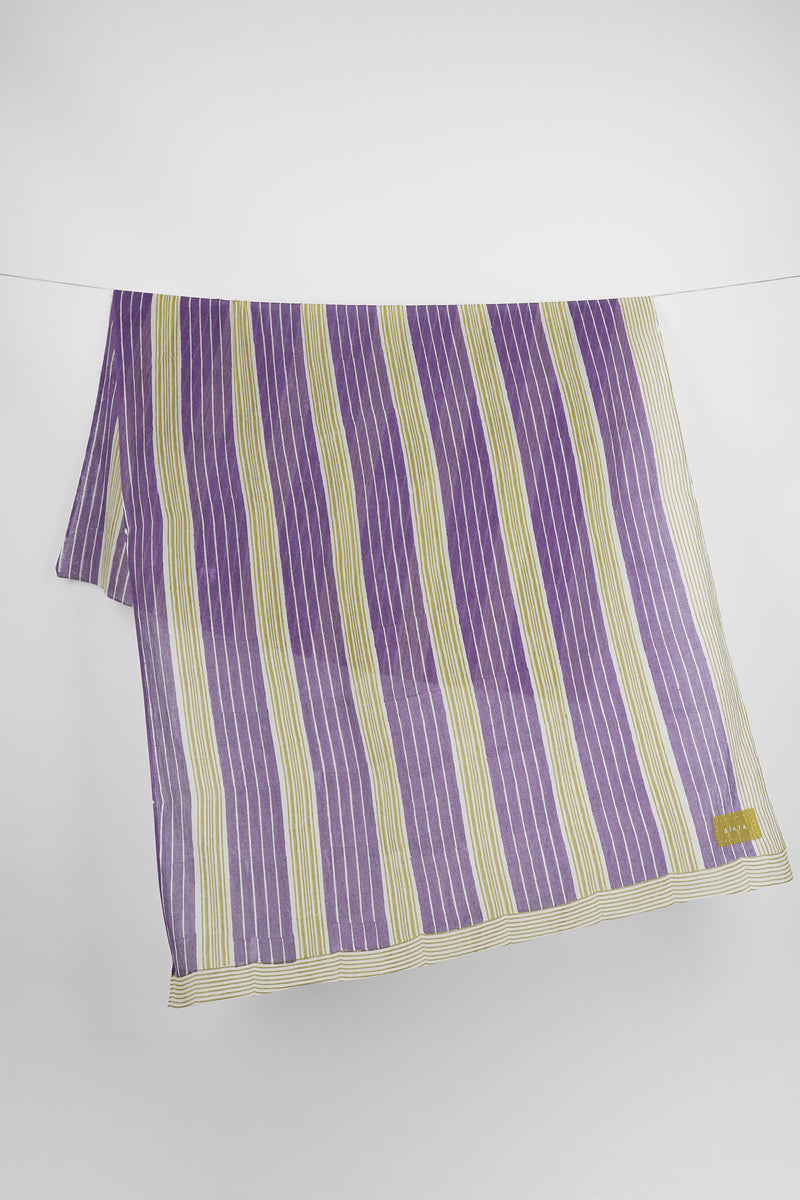 Fareena - Dual color big and small stripes sarong