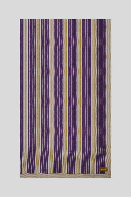 Fareena - Dual color big and small stripes sarong