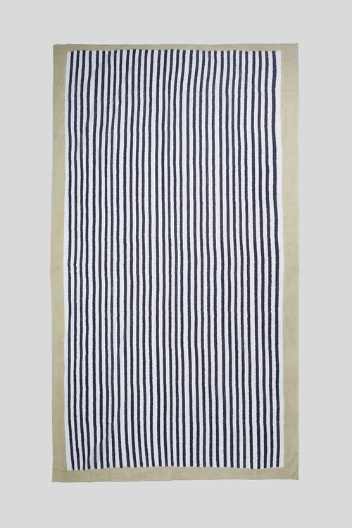 Two - Two stripes block printed sarong