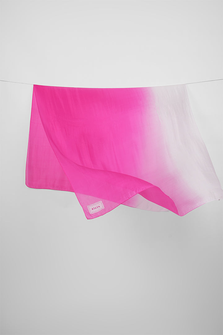 Eleonore - Dual colors ombre silk scarf