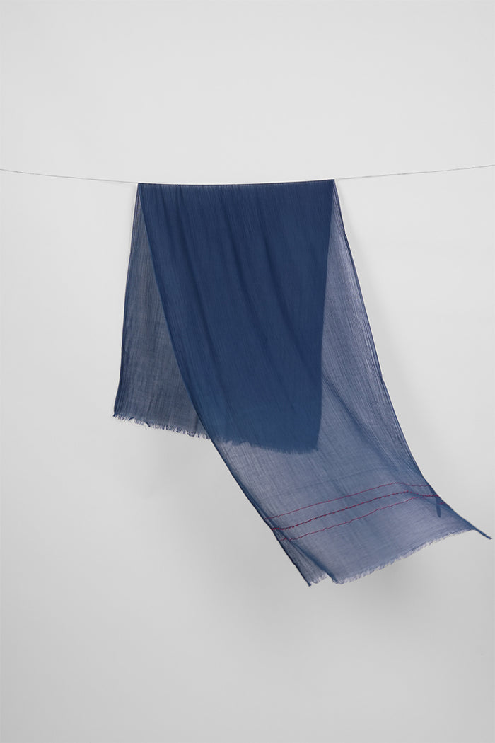 Daksh - Indigo modal viscose cashmere scarf