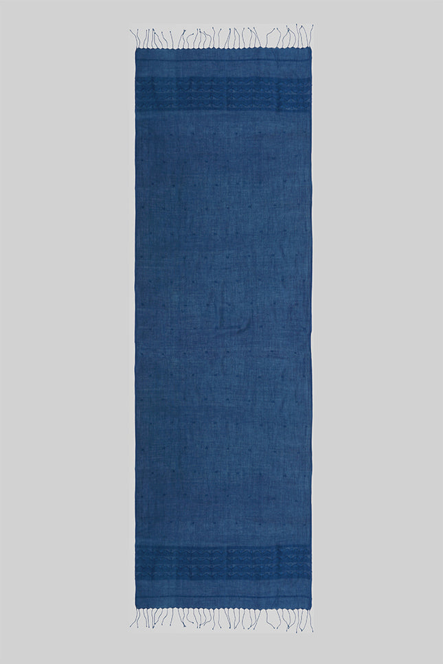 Divij - Indigo Khadi Scarf