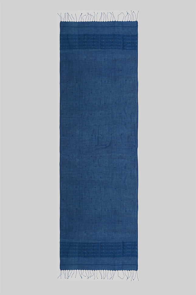 Divij - Indigo Khadi Scarf