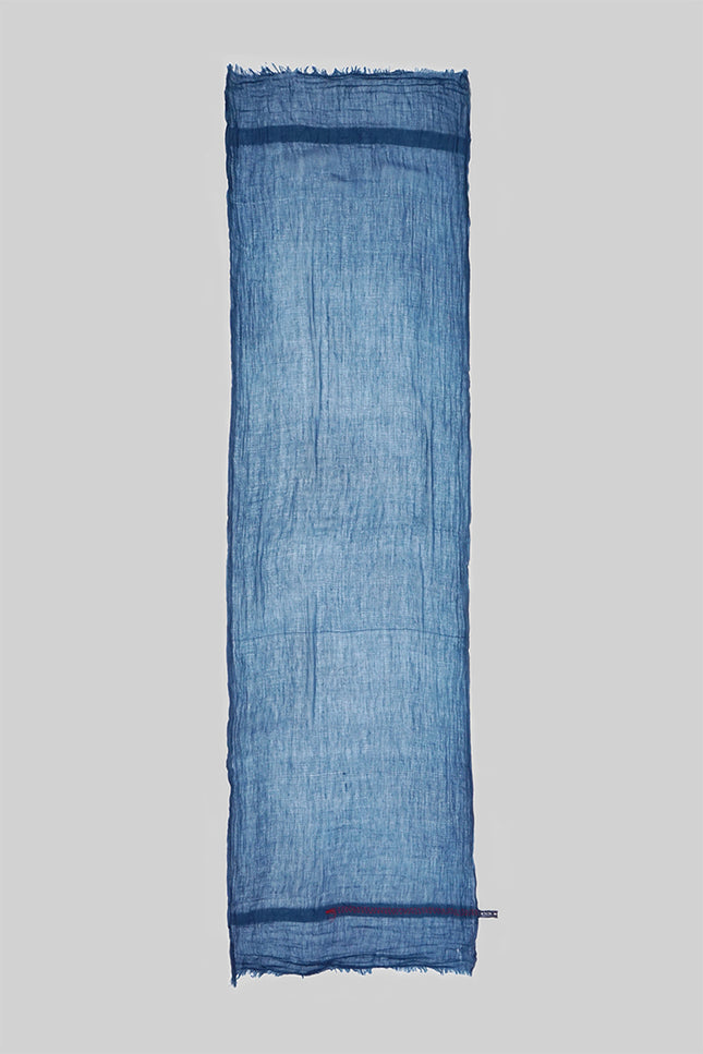 Divit - Indigo Silk Cotton Dupatta Scarf