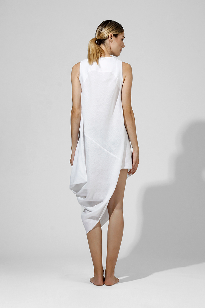Apia - Tilted asymmetric sleeveless dress