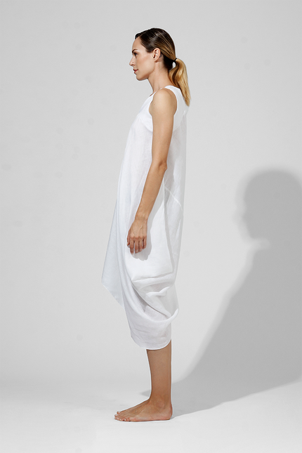 Apia - Tilted Asymmetric Sleeveless Dress