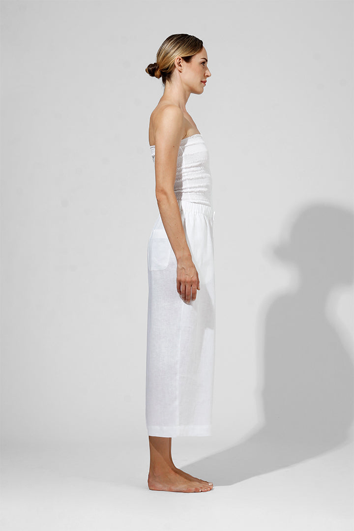 Neva - Wide leg drawstring pants with pockets