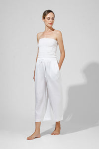 Neva - Wide leg drawstring pants with pockets